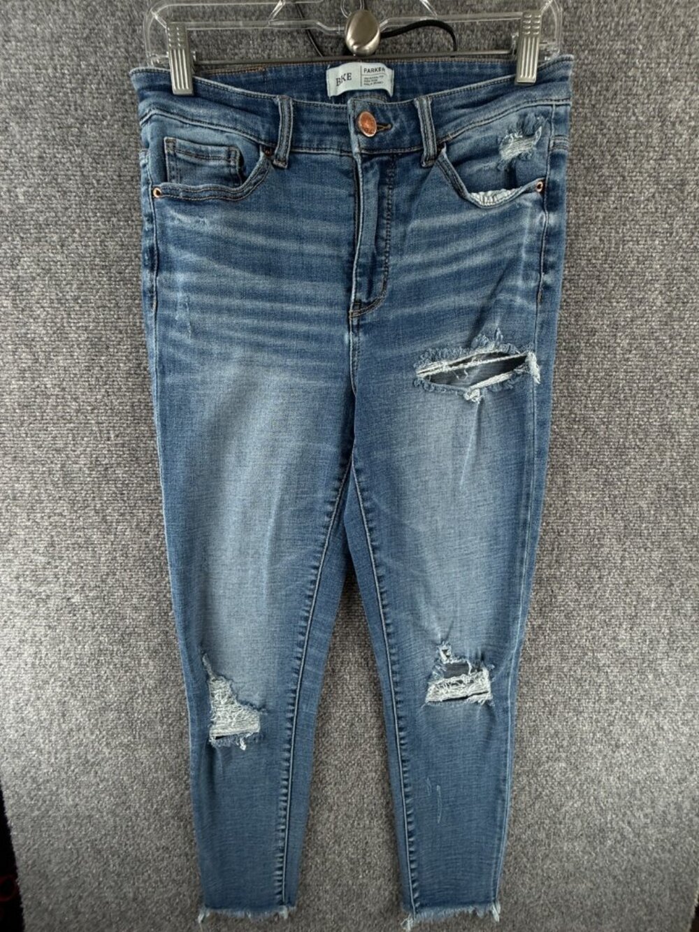 BKE Parker Jeans Women Blue Denim High Rise Ankle Skinny Adult ACTL 27X25